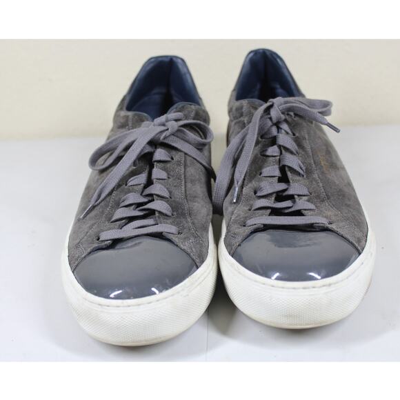 Ungaro Suede Sneakers Trainers EU 45 Gray US 12 - Picture 2 of 5